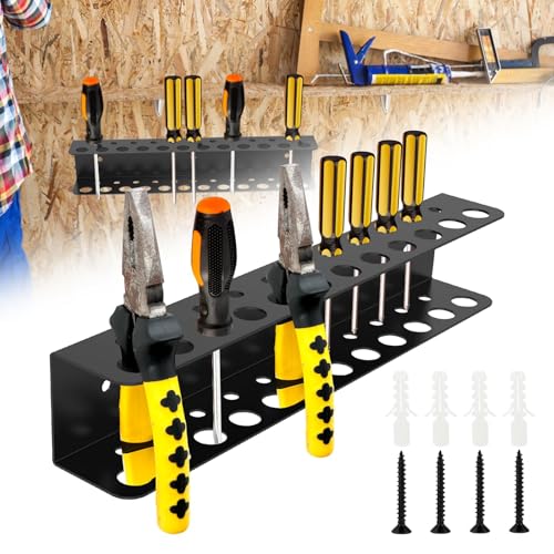 NIHUIFDPY 23-Hole Screwdriver Organizer &