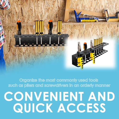 NIHUIFDPY 23-Hole Screwdriver Organizer &