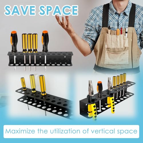 NIHUIFDPY 23-Hole Screwdriver Organizer &