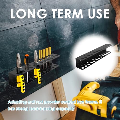 NIHUIFDPY 23-Hole Screwdriver Organizer &