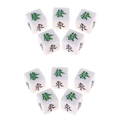 ATORSE 10 Pcs Mahjong Dice