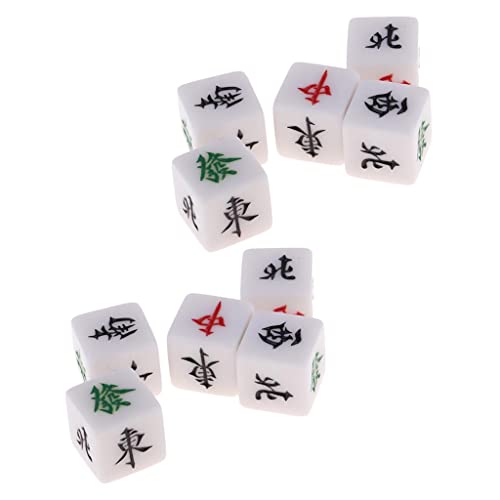 ATORSE 10 Pcs Mahjong Dice