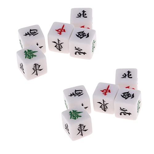 ATORSE 10 Pcs Mahjong Dice
