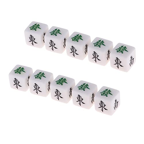 ATORSE 10 Pcs Mahjong Dice