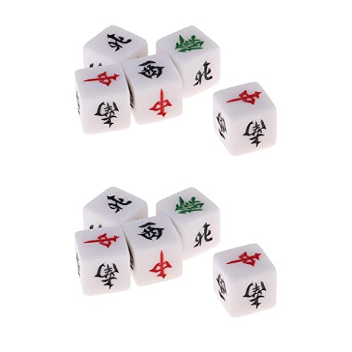 ATORSE 10 Pcs Mahjong Dice