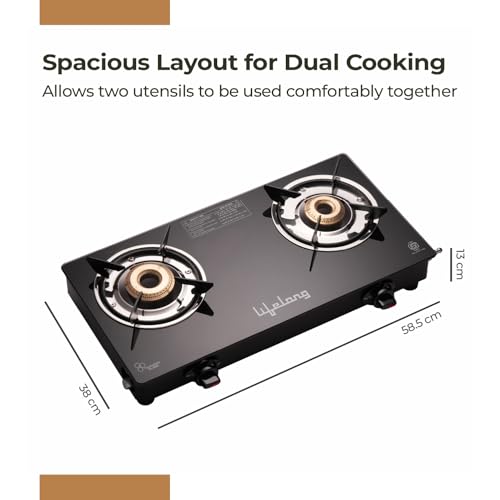 Lifelong 2 Burner Gas Stove