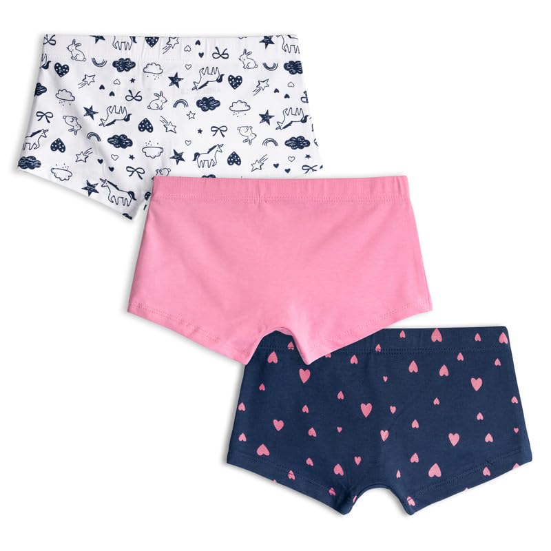 ARIEL Girl's Cotton Multicolour Boyshorts (Pack of 3) - Image 2