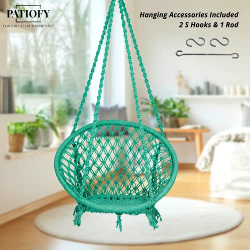 Patiofy Round Cotton Home Swing