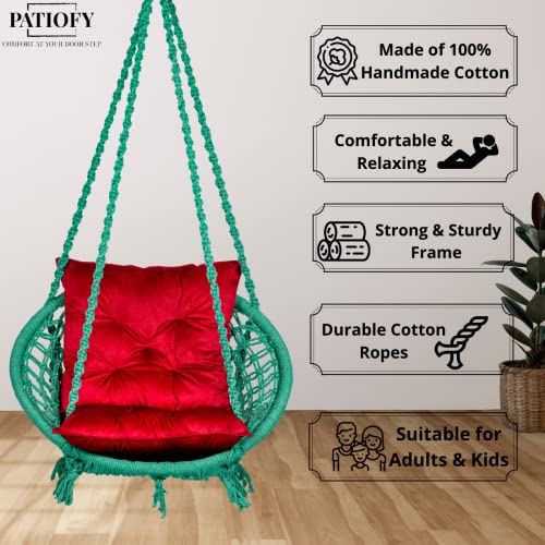 Patiofy Round Cotton Home Swing