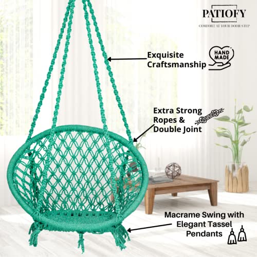 Patiofy Round Cotton Home Swing