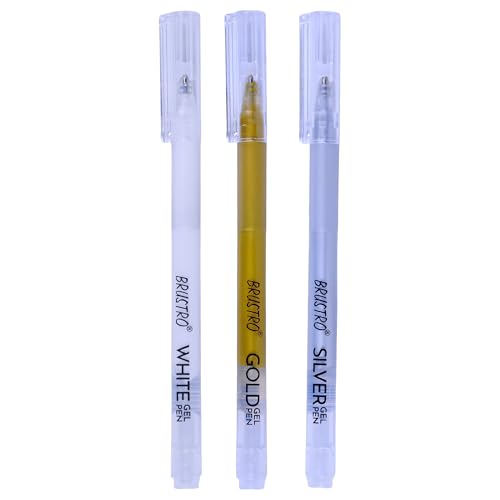BRUSTRO Assorted Gel Pen|1mm Metal