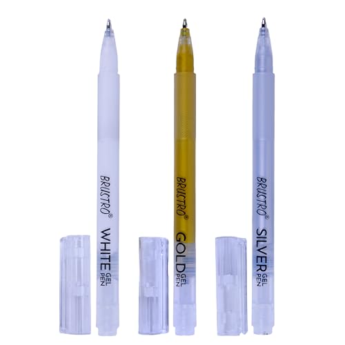 BRUSTRO Assorted Gel Pen|1mm Metal