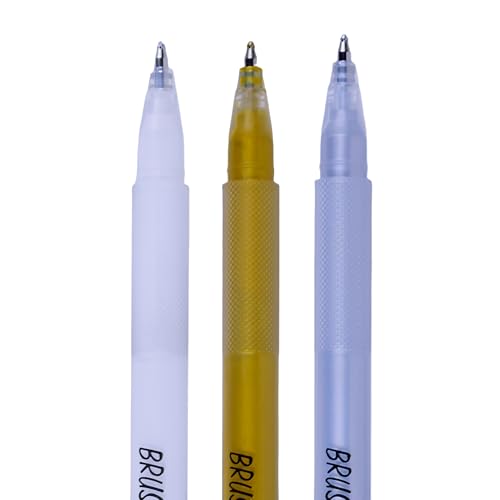 BRUSTRO Assorted Gel Pen|1mm Metal