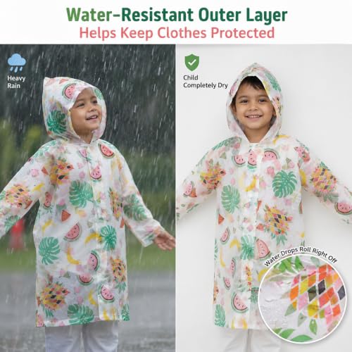 Crackles Kids Printed Raincoat