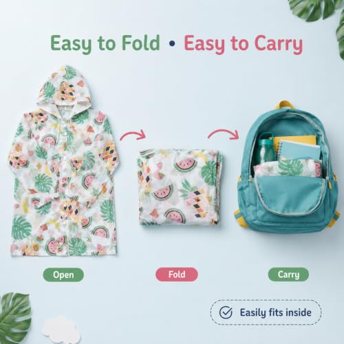 Crackles Kids Printed Raincoat