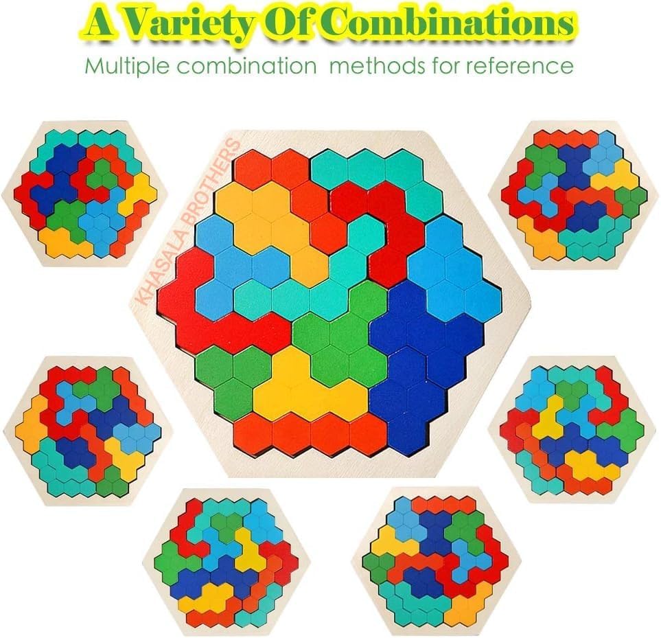 Khasala Brothers® Educational Wooden Puzzle