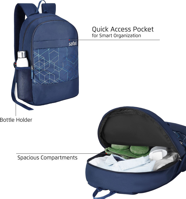 SAFARI Medium 24 L Backpack FLUX (Blue) - Image 5