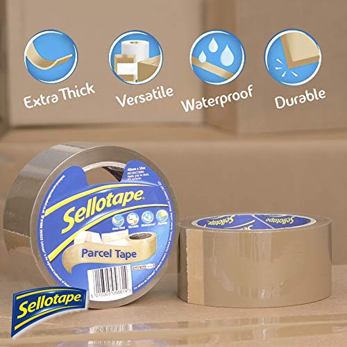 Sellotape Parcel Tape, Brown Tape