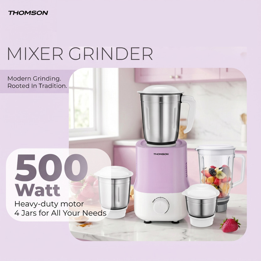 Lifelong LLNBB003 500 W Mixer Grinder (LLNBB003 | 2 Jars | Red) - Image 8