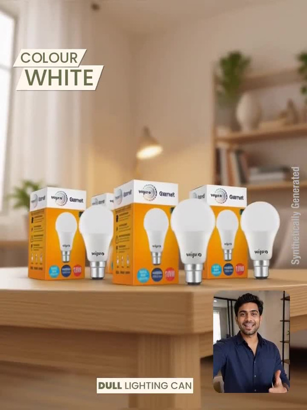 Wipro 10 W Basic Standard B22 LED Bulb (White, Pack of 5) - Image 2