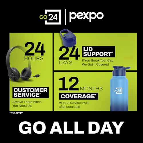 Go24 pexpo Stainless Steel Customized Water Bottle with Name - 950ml - Image 4
