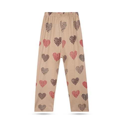 T2F Girls Regular Fit Cotton Printed Track Pants (Pack of 5) - Image 2