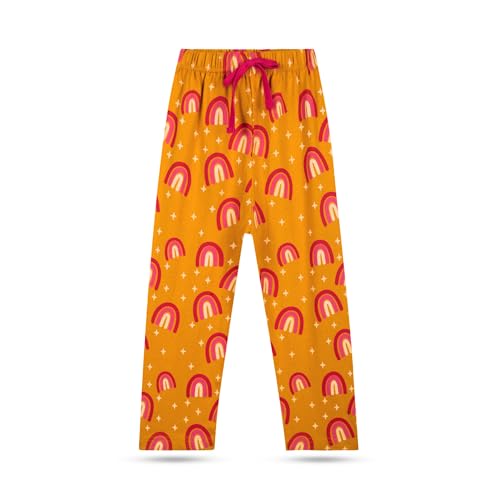 T2F Girls Regular Fit Cotton Printed Track Pants (Pack of 5) - Image 5