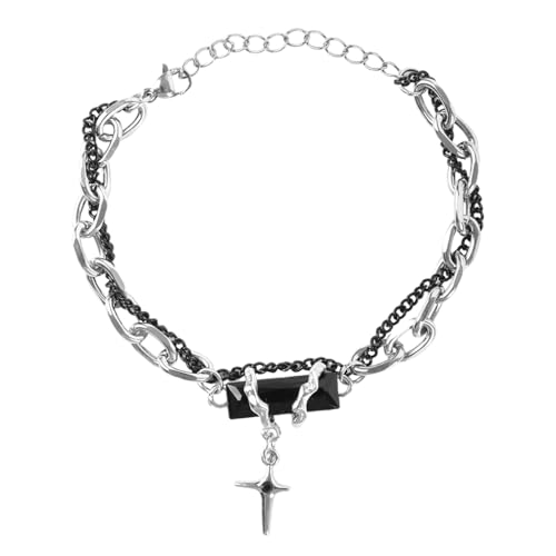 PROBEROS Bracelet for Man Gothic Double Strand Star Link Charm Rakhi Gift