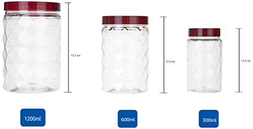 Solimo Plastic Pet Storage Jar