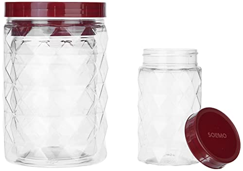 Solimo Plastic Pet Storage Jar