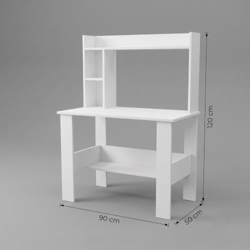 Elevate Study Table with Bookshelf