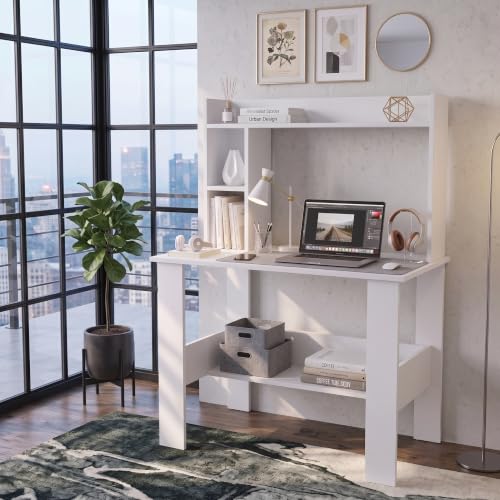 Elevate Study Table with Bookshelf