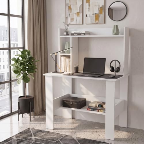 Elevate Study Table with Bookshelf