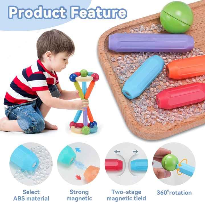 PRIME DEALS Magnetic Sticks Building