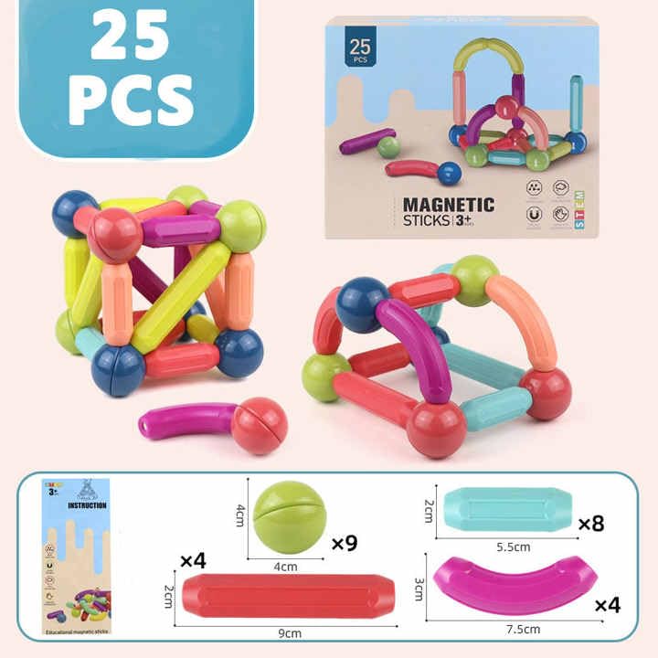 PRIME DEALS Magnetic Sticks Building
