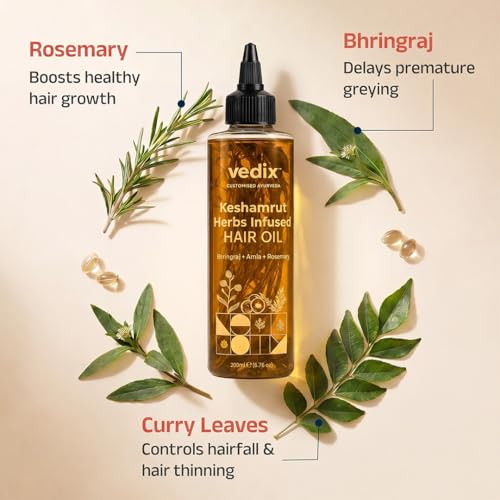 Vedix Keshamrut Herbs Infused Ayurvedic