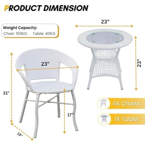 DEVOKO Aria 5-Piece Outdoor Rattan