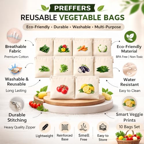 Reusable Cotton Vegetable Bag