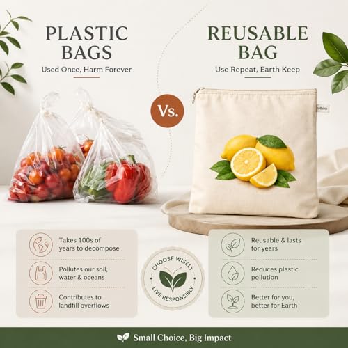Reusable Cotton Vegetable Bag