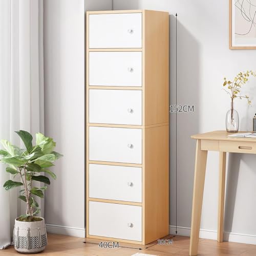 6-Door Morden Wooden Collapsible Wardrobe