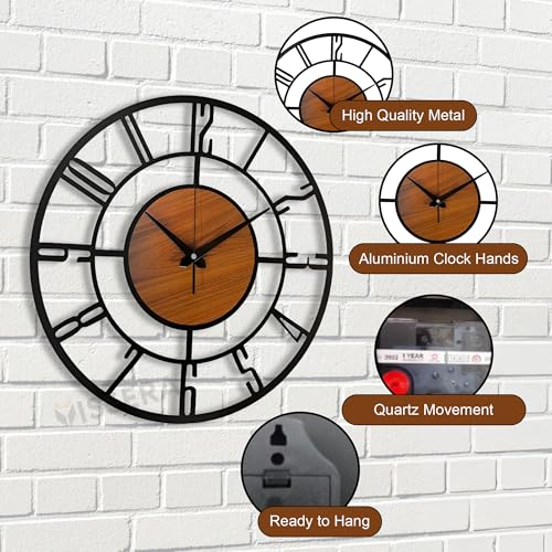 vissera Designer Metal Wall Clock