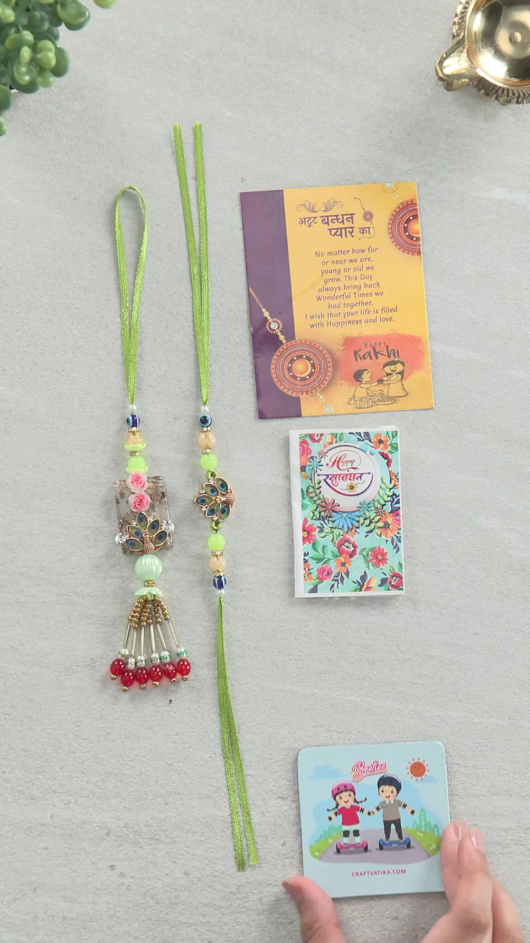 CraftVatika Designer Rakhi Set