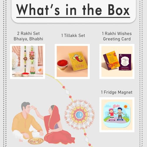 CraftVatika Designer Rakhi Set