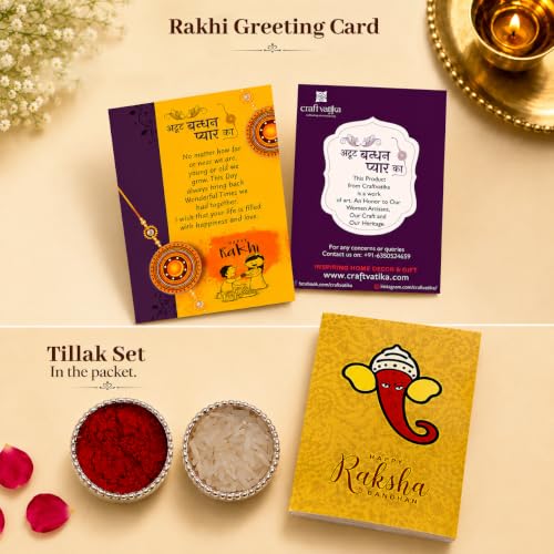 CraftVatika Designer Rakhi Set