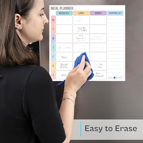 WallDesign Magnetic Meal Planner Whiteboard