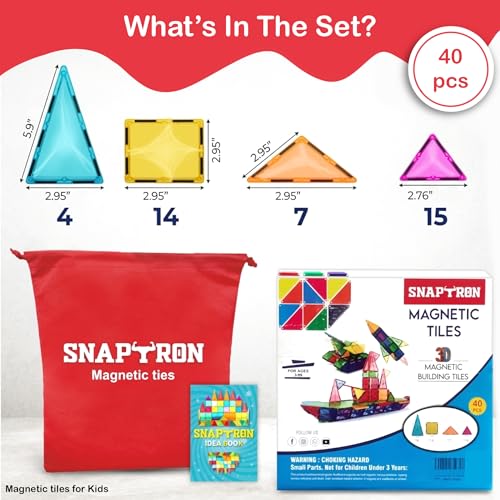 SNAPTRON Magnetic Blocks for Kids