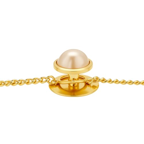 VAMA FASHIONS Pearl Cufflinks Studs