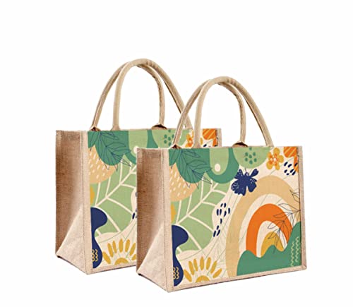 Sangra Eco-Friendly Abstract Print Jute