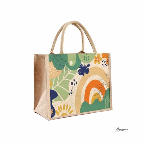 Sangra Eco-Friendly Abstract Print Jute