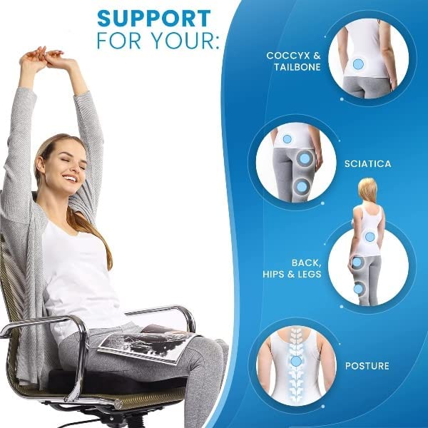 zaxty Orthopaedic Foam Coccyx Cushion